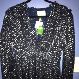 Night sky dot mini dress